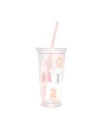 Becher to go Tumbler mit Strohhalm Optimism