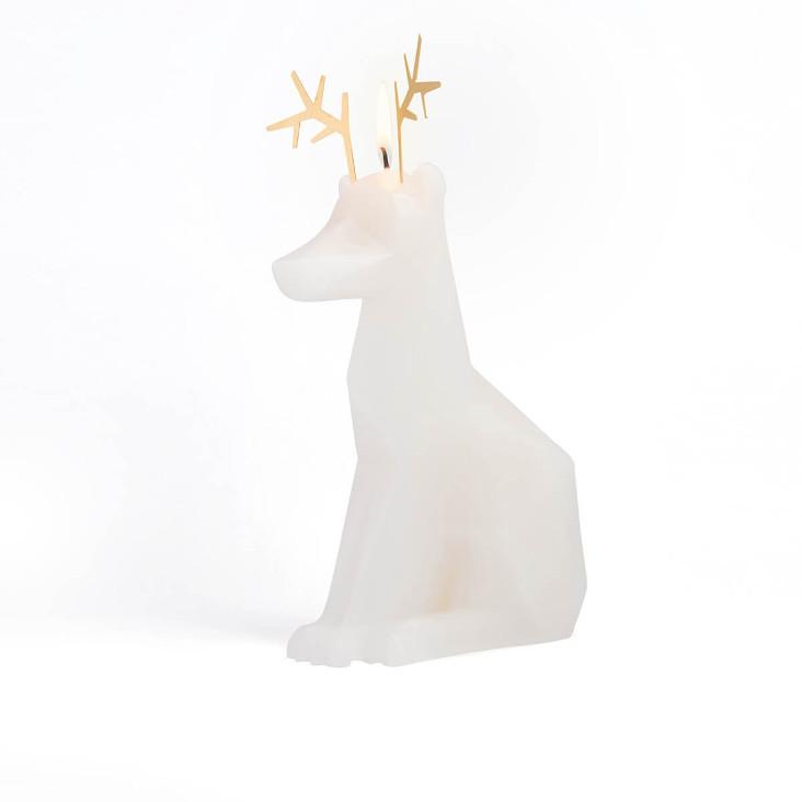 PyroPet Dyri Kerze - Weiss