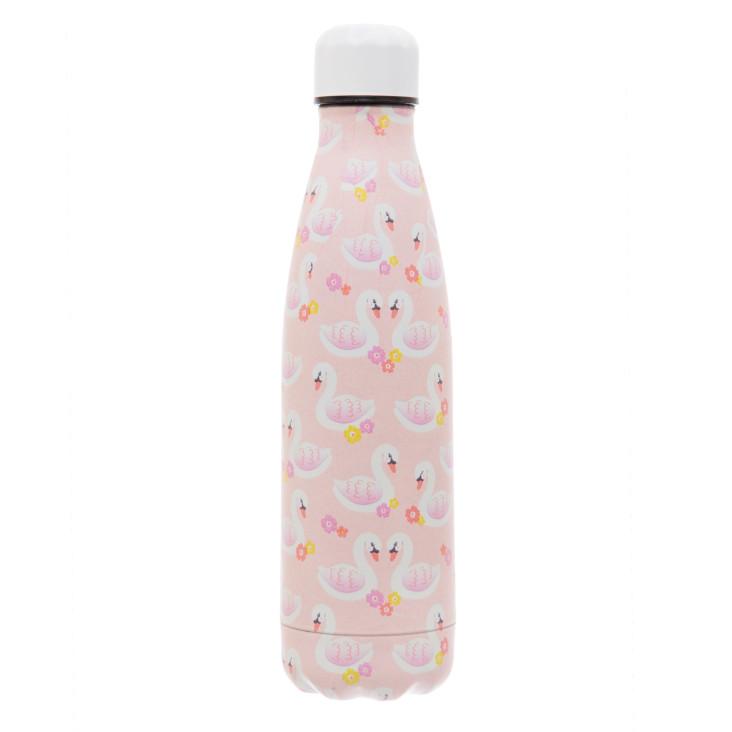 Flasche Edelstahl Schwan