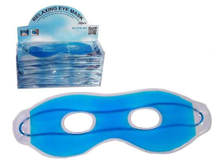 Augenmaske mit Gel, blau, 24cm