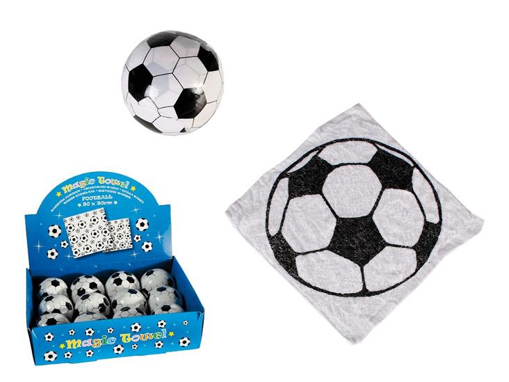 Magic Towel aus Baumwolle Fussball 30x30cm