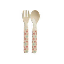 Rice Melamin Babybesteck-Set Krebs