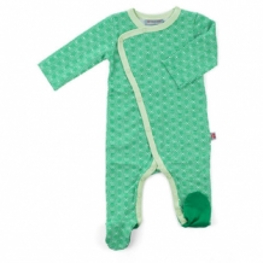 Jumpsuit Pijama Streifen Hexagon grün