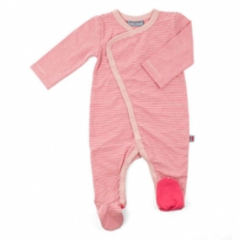 Jumpsuit Pijama Streifen Streifen apricot rot