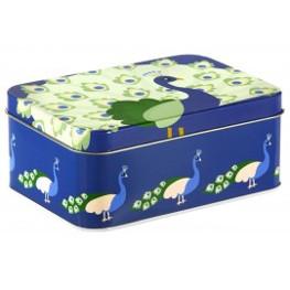 Blechdose gross Pfau