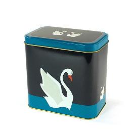 Blechdose Schwan