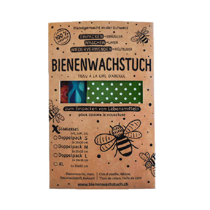 Bienenwachstuch. Einpacken. Waschen. Wiederverwenden.