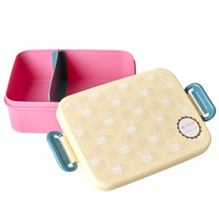 Lunchbox mit Teiler Rabbit Print
