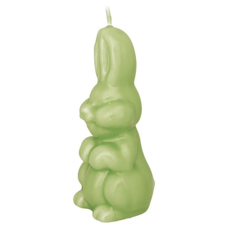 Kerze Hase grün