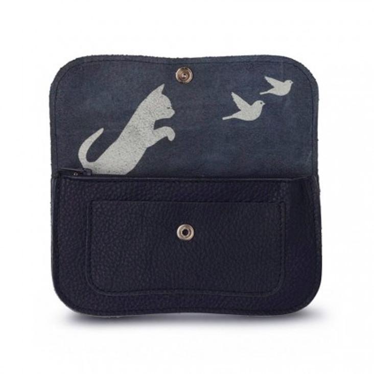 Portemonnaie Cat Chase Dunkelblau