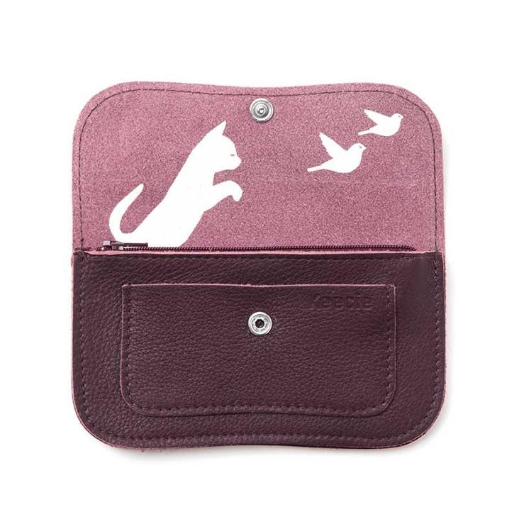 Portemonnaie Cat Chase Small Aubergine