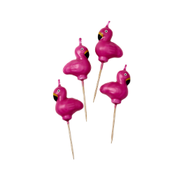 Flamingo Kerzen Rice 4er Set