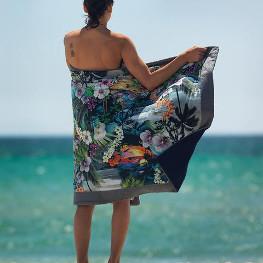 Badetuch Hawaii Tropic Grau