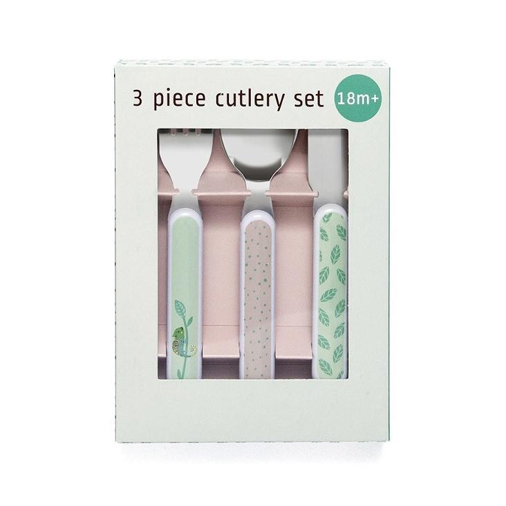 3-teiliges Besteckset Faultier