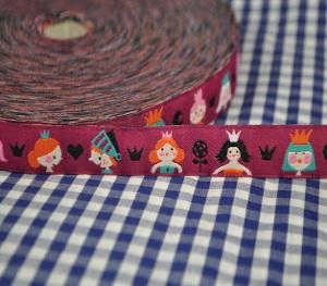 Webband Lillestoff Prinzessin