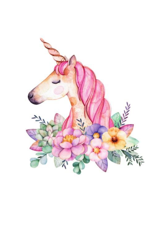 Postkarte Einhorn