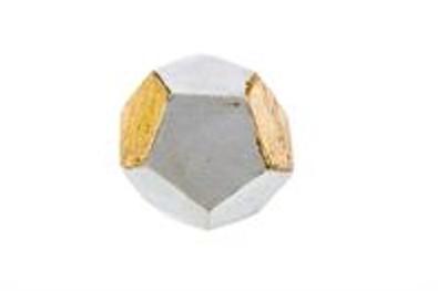 Möbelknauf Betonoptik mit gold