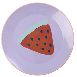 Emaille-Teller Wassermelone