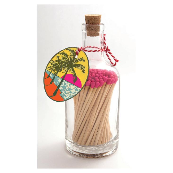 Streichholzflasche - Palm Tree