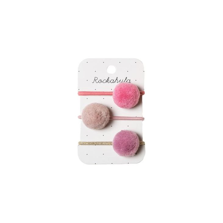 Haargummeli Pompoms 3er Set