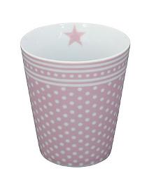 Tasse Happy Mug rosa Microdots