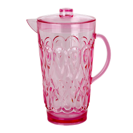 Grosser Krug mit Deckel pink