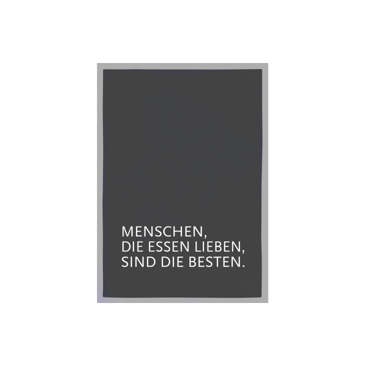 Geschirrtuch handbedruckt Essen lieben