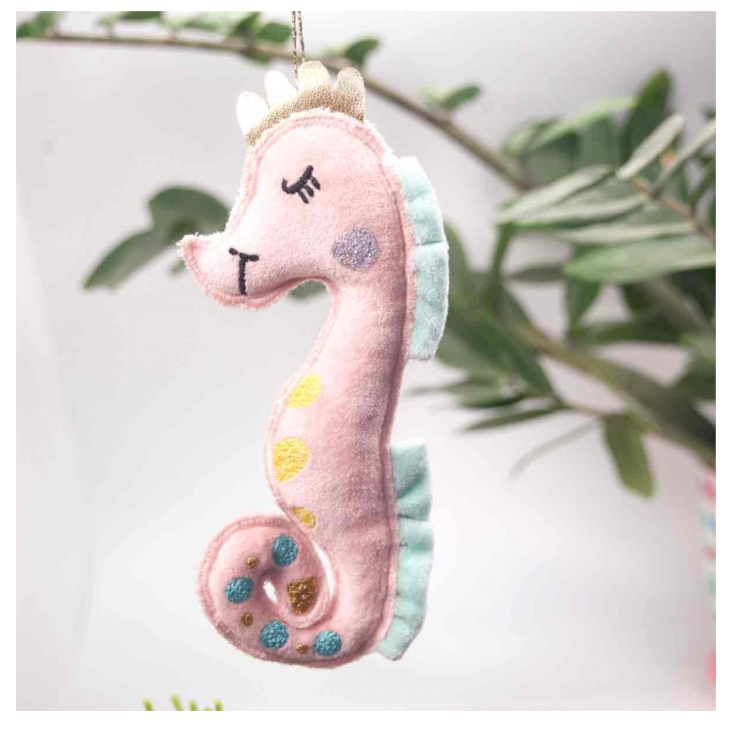 Dekoration Wildlife Seahorse Apricot