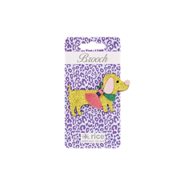 Glitter Brosche Hund