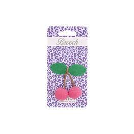 Glitter Brosche Kirsche