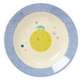 Kinderteller Melamin Universe blau