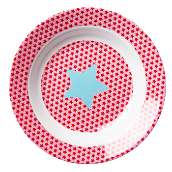 Kinderteller Sterne pink