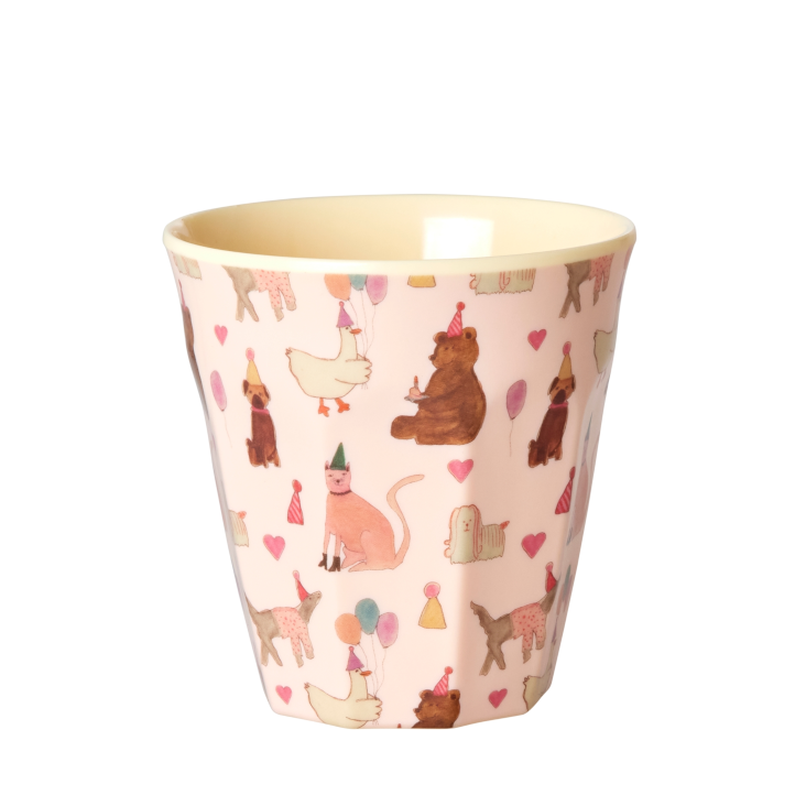 Melamine Cup with Animal Print Lavender