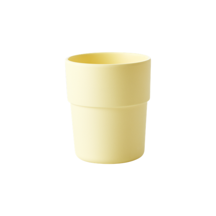 Natural Fibre Cup in Pastel Yellow
