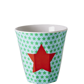 Rice Melamin Kinderbecher Star grün
