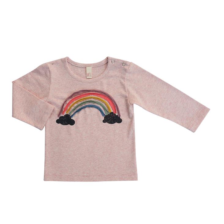 Langarmshirt Rosa Rainbow