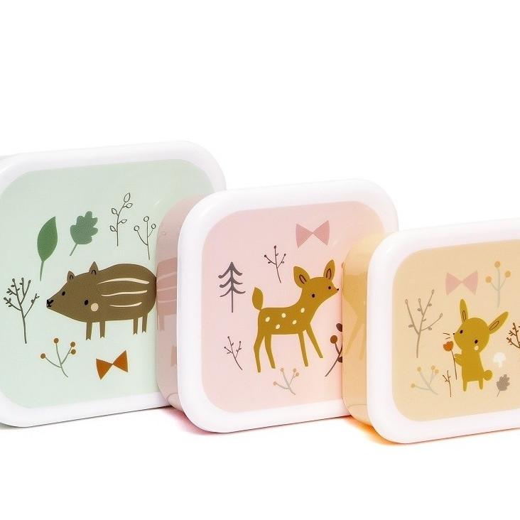 Lunchbox-Set Waldfreunde 3er Set