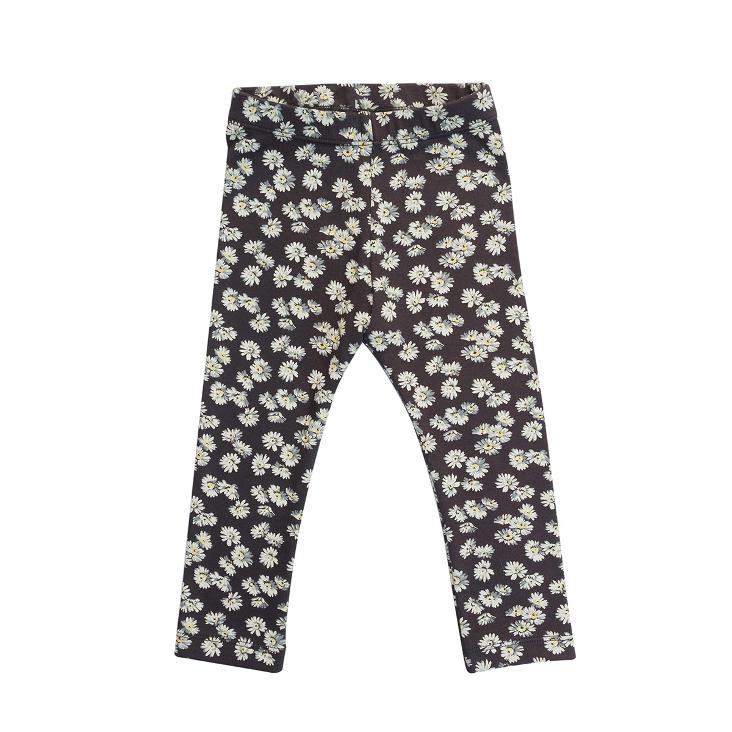 Leggings Grau Blumen
