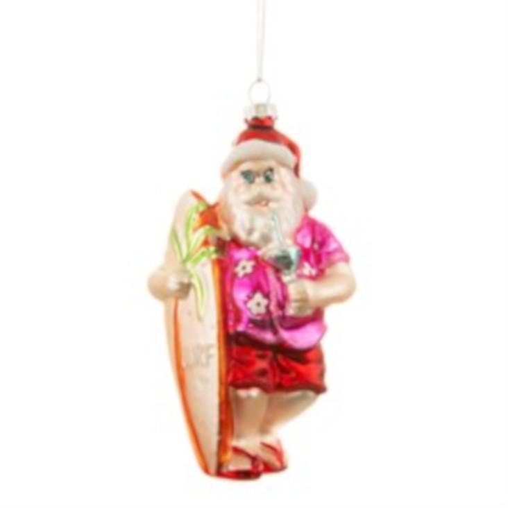 Weihnachtskugel TROPICAL SANTA