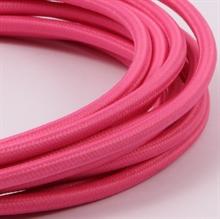 Textil-Lampenkabel 3m rosa