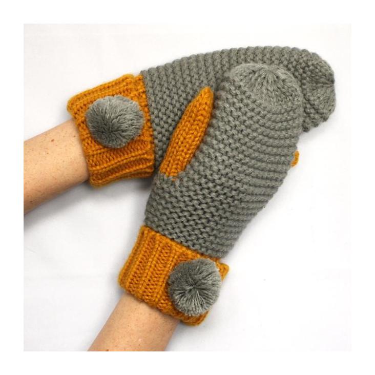 Handschuhe Grau