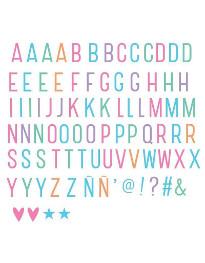 Leuchtkasten Buchstaben pastell