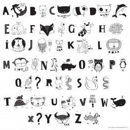 Leuchtkasten Buchstaben ABC schwarz
