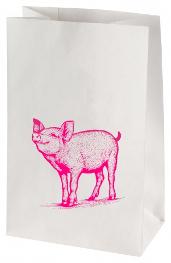 Lichtertüte weiss, SCHWEINCHEN