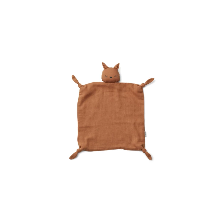 Schnullertuch Agnete Katze Terracotta