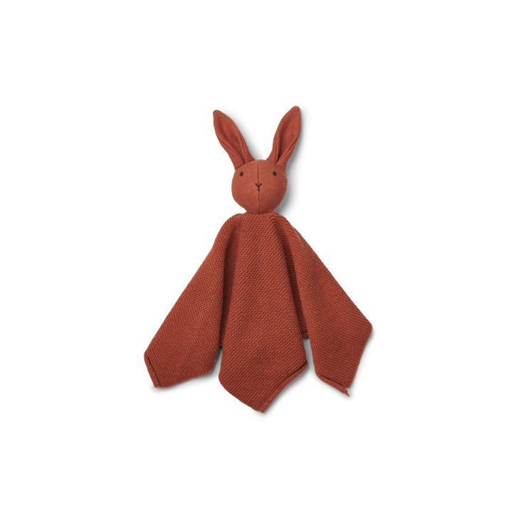 Schnullertuch Hase Rusty gestrickt