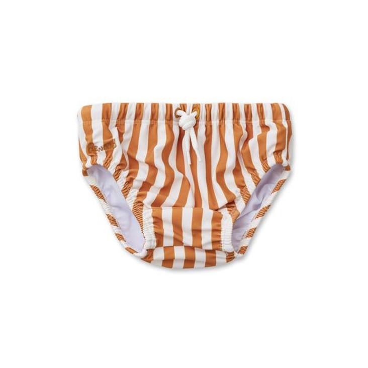 Frej baby boy swim pants - Stripe: Mustard