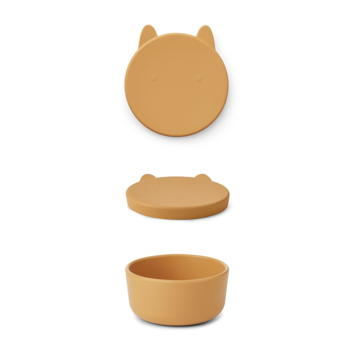 Liewood Charlot Snack Box Rabbit Yellow Mellow