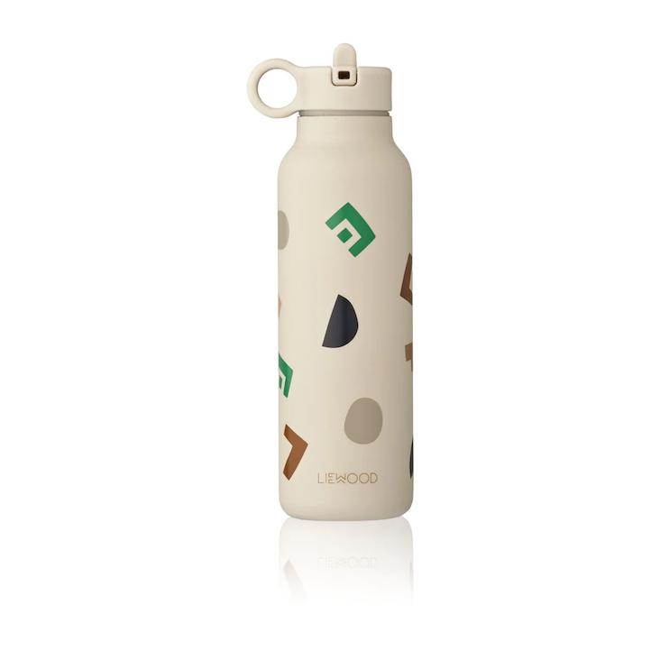 Liewood Falk Water Bottle 500ml - Graphic alphabet / Sandy