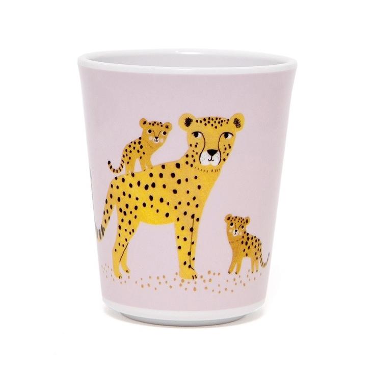 Melamin Becher Leopard